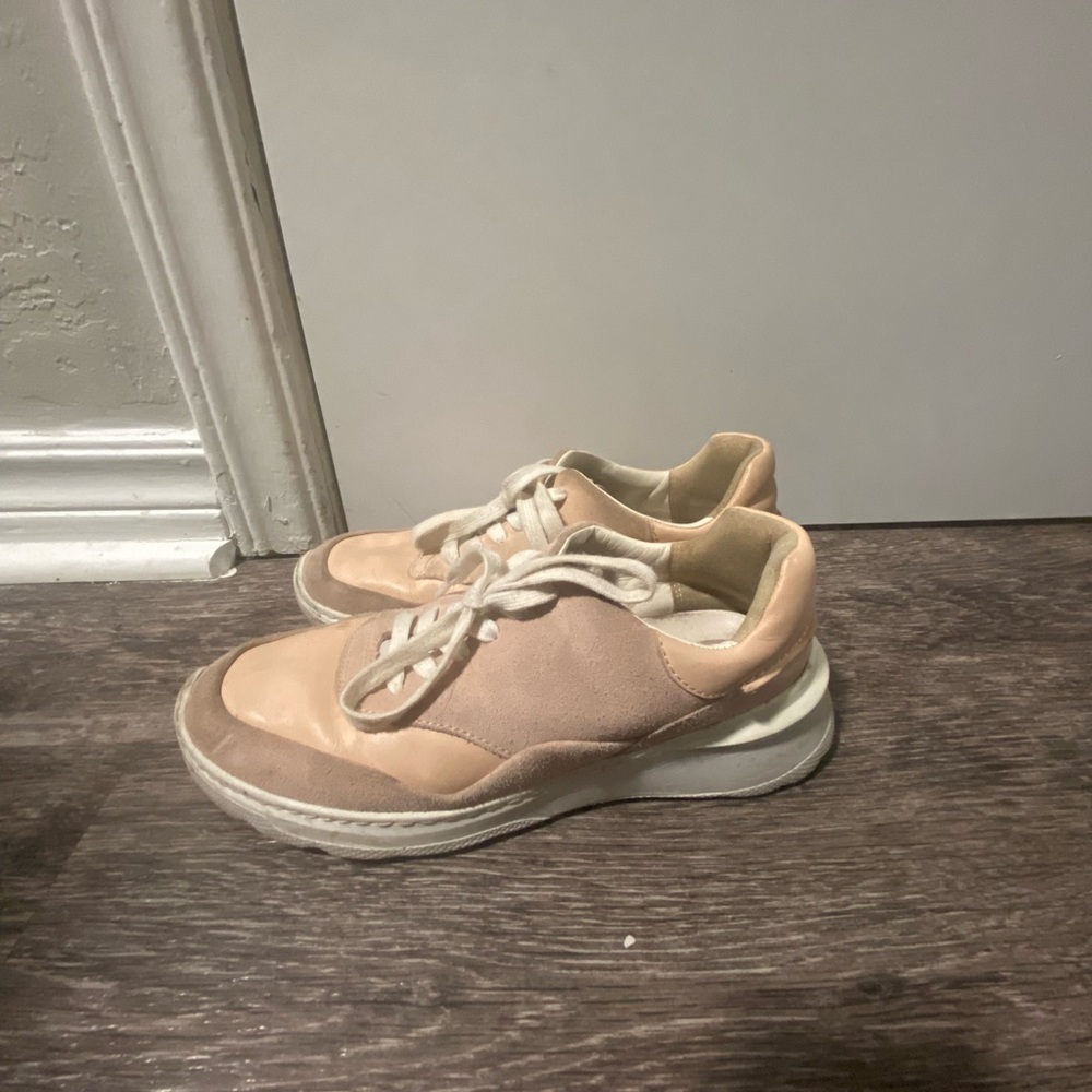 Women's Pink and Cream Sneakers